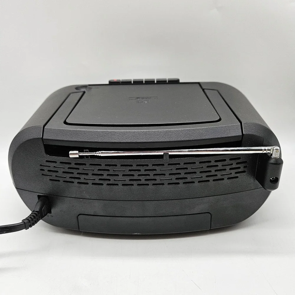 Sony CFD-S70 Portable CD Cassette Boombox AM/FM Radio Tested Works AC Cord Black